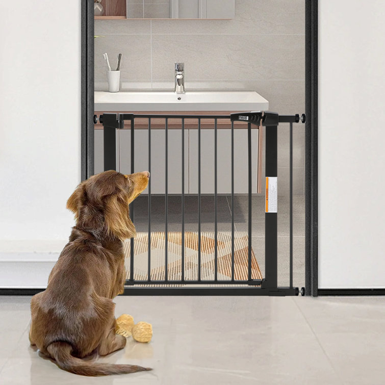 Samoa Metal Pressure Mounted Pet Gate With Door